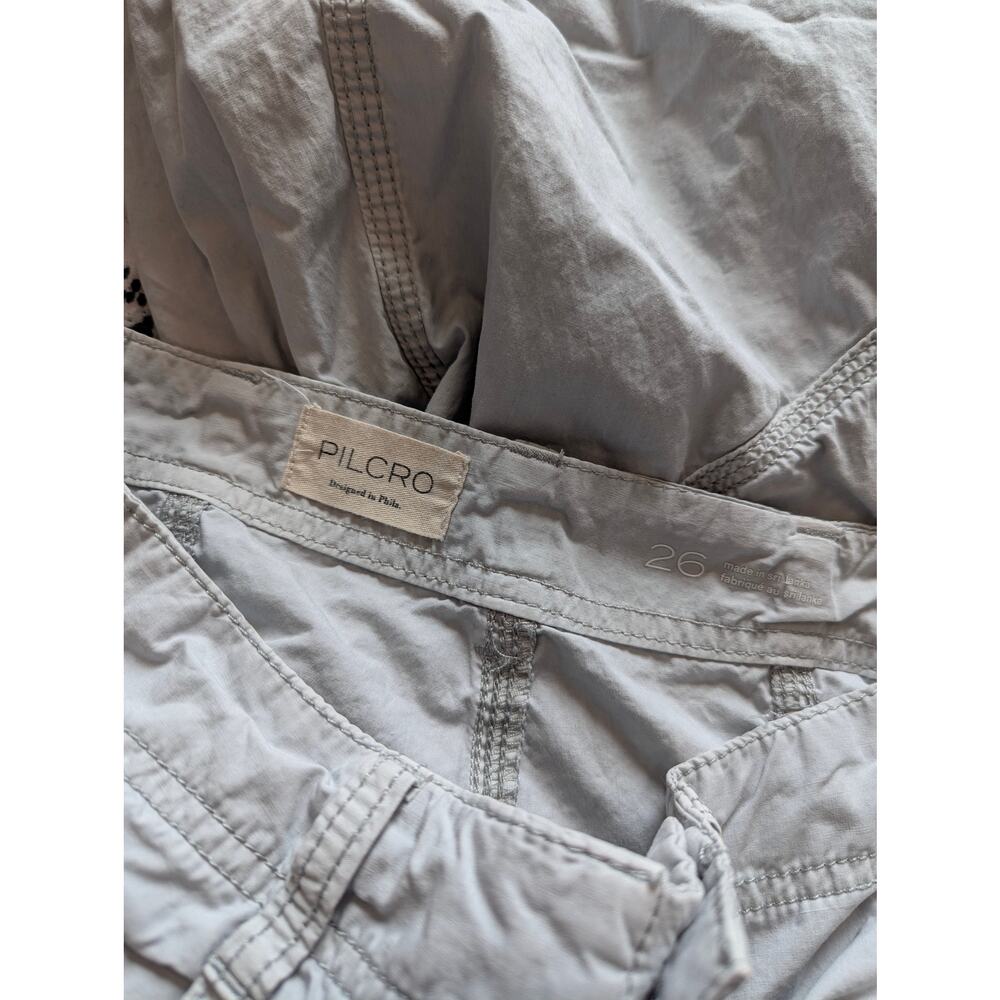 Pilcro Wide-Leg Cargo Pants in Light Gray - Picture 7 of 11